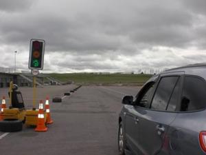 A car ready to go at the last Driver Directions course